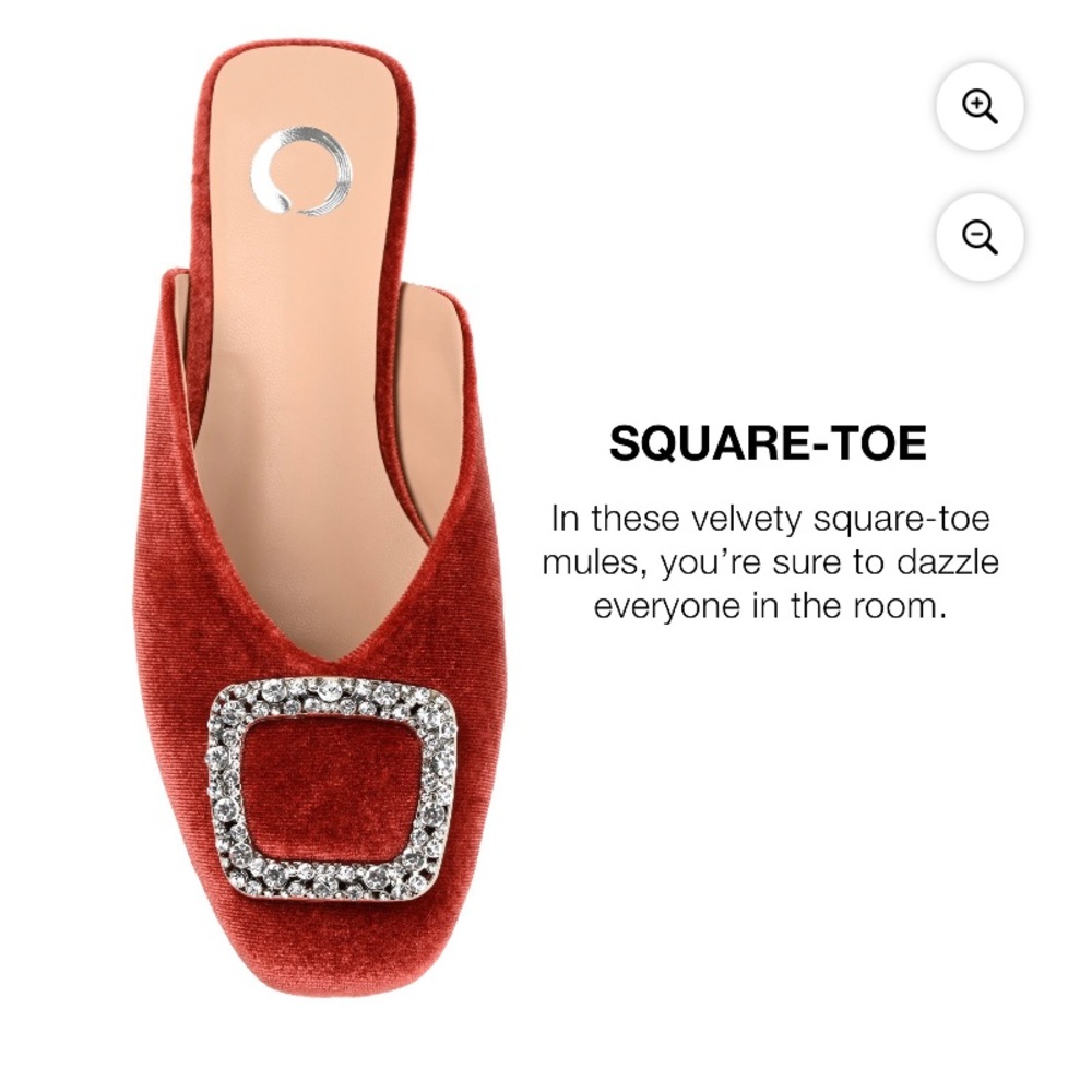 Journee Collection Sonnia Mules Square Toe Slips Ons
